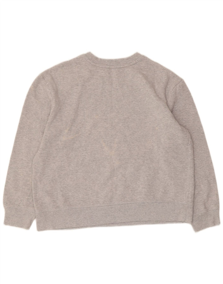 Marks & Spencer Γυναικεία γραφική φούτερ Jumper UK 16 Large Grey Cotton