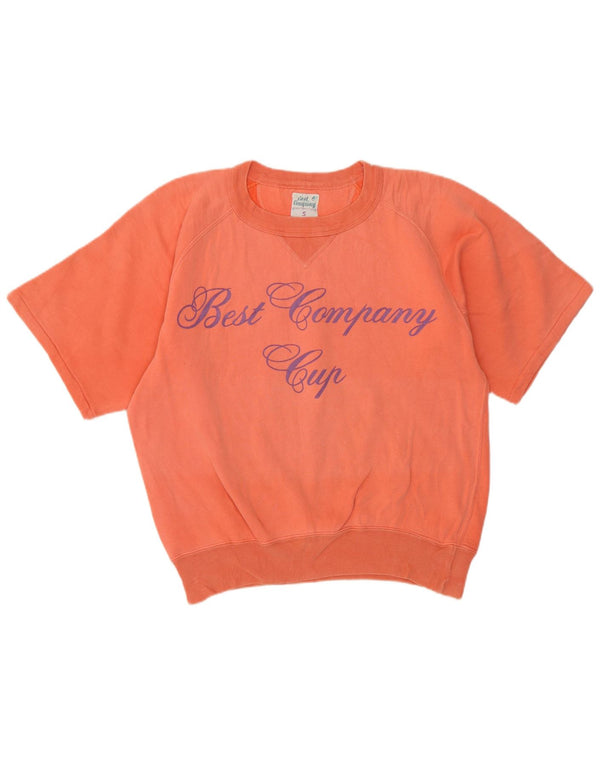 Best Company Γυναικείο Γραφικό Φούτερ Jumper UK 10 Small Orange