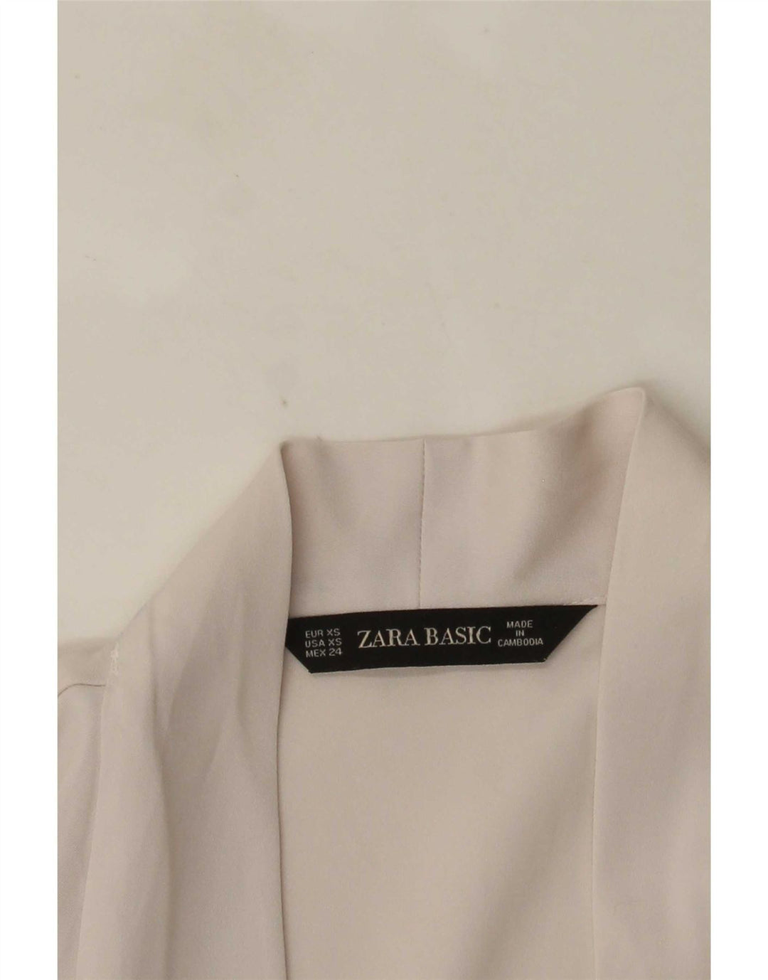 Zara Γυναικεία Μακρυμάνικη Μπλούζα Oversized Μπλούζα UK 6 XS Λευκή