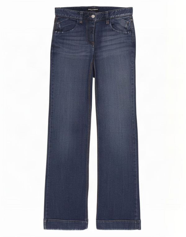 Dolce & Gabbana γυναικεία ίσια τζιν IT 38 XS W28 L32 Navy Blue Cotton