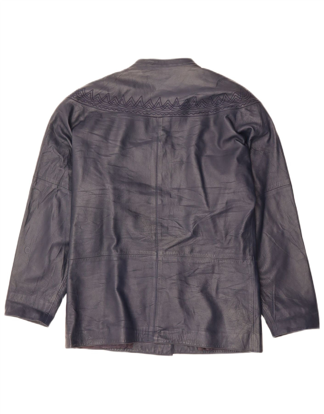 Γυναικείο δερμάτινο μπουφάν GENNY Oversized EU 34 XS Navy Blue