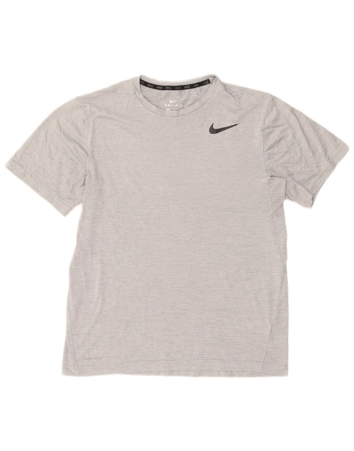 Ανδρικό μπλουζάκι Nike Dri Fit Τοπ μεσαίου γκρι πολυεστέρας