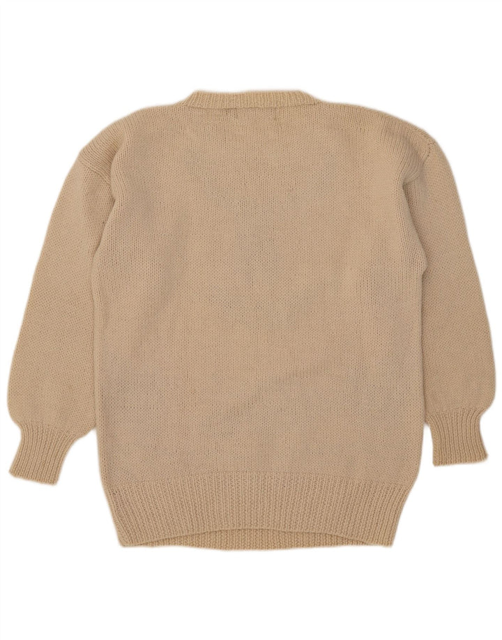 Outback Red Ανδρικό γραφικό πουλόβερ με λαιμόκοψη Medium Beige Fair Isle