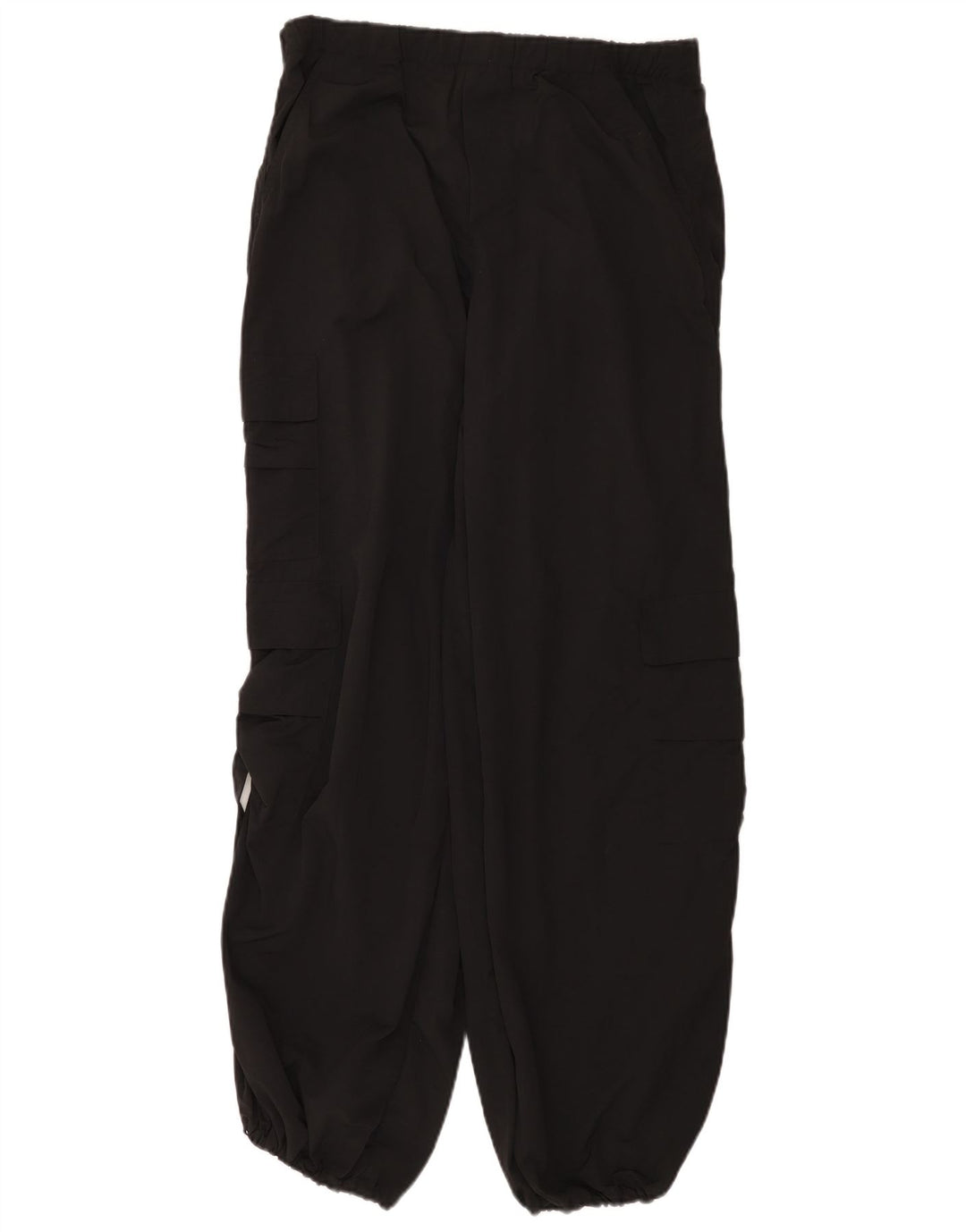 Zara Γυναικείο Παντελόνι Cargo Loose Fit Medium W30 L31 Μαύρο Πολυαμίδιο