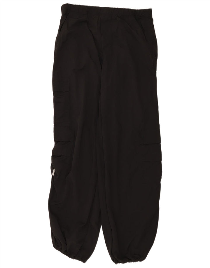 Zara Γυναικείο Παντελόνι Cargo Loose Fit Medium W30 L31 Μαύρο Πολυαμίδιο