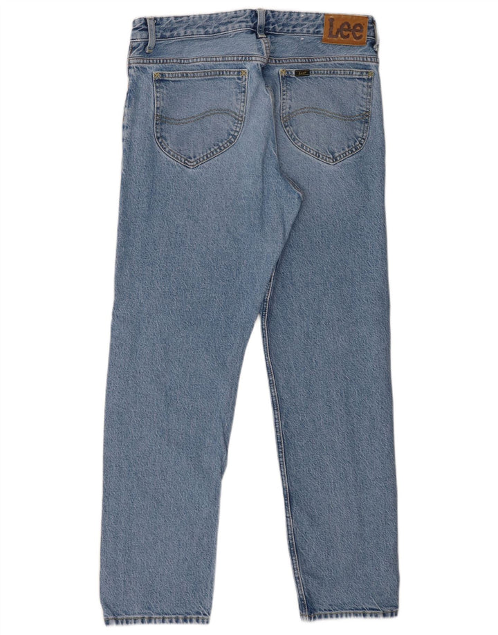 Lee Womens Rider Straight Jeans W30 L28 Blue Cotton