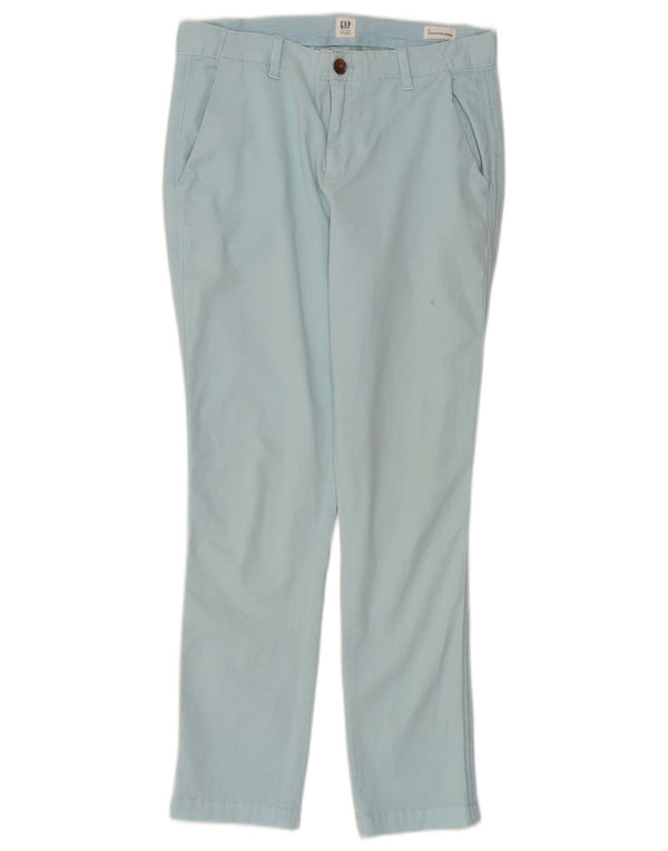 Gap Womens Girlfriend ψηλόμεσο παντελόνι Chino US 4 Small W30 L28 Blue