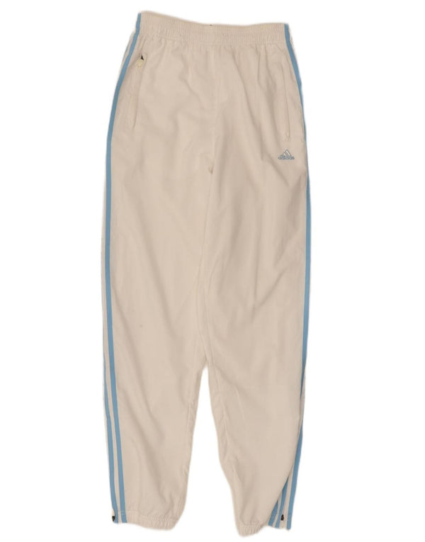 Γυναικεία αθλητική φόρμα ADIDAS Παντελόνι Joggers UK 10 Small White Polyester