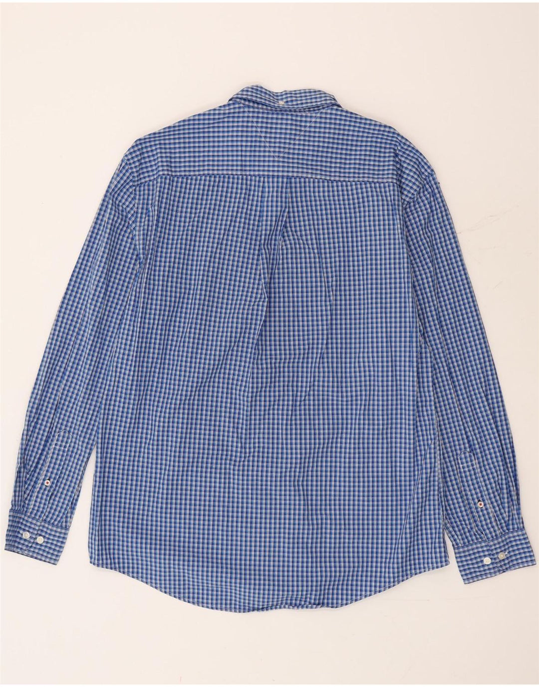 Ανδρικό πουκάμισο Tommy Hilfiger XL Blue Gingham Cotton