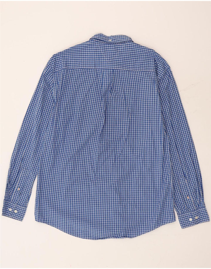 Ανδρικό πουκάμισο Tommy Hilfiger XL Blue Gingham Cotton
