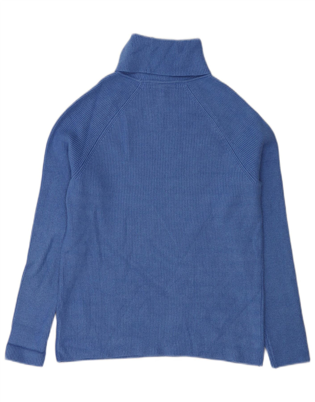 Marks & Spencer Γυναικείο πουλόβερ με ρολό λαιμόκοψη UK 10 Small Blue Viscose