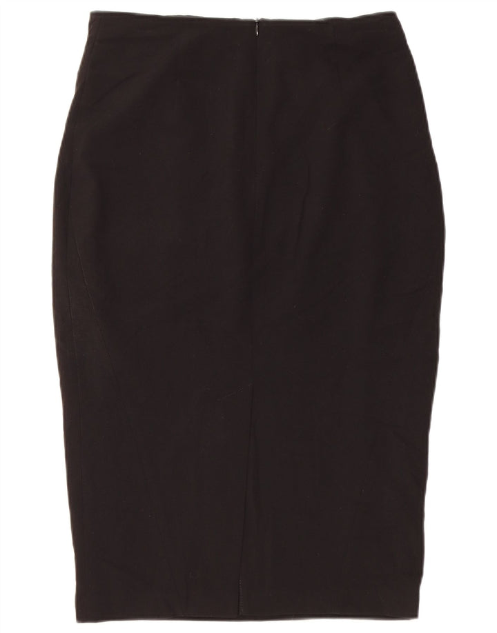 Marks & Spencer Γυναικεία Pencil Φούστα UK 10 Small W28 Black Polyester