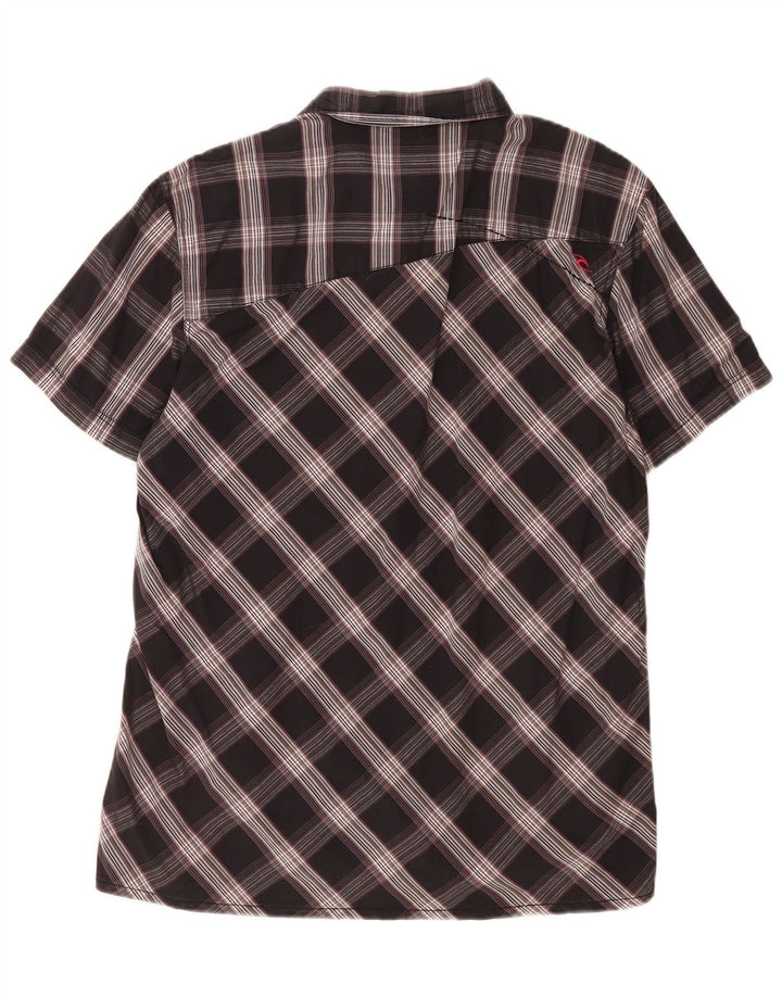 Ανδρικό κοντομάνικο πουκάμισο Rip Curl XL Μαύρο βαμβακερό