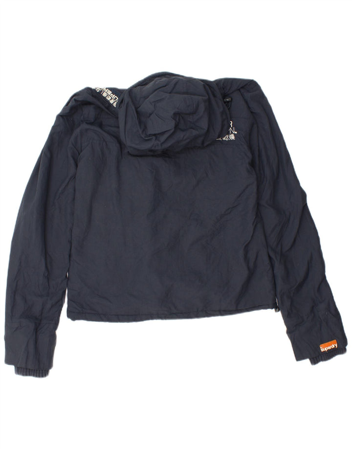 Superdry Γυναικείο Μπουφάν αντιανεμικό γραφικό UK 10 Small Navy Blue