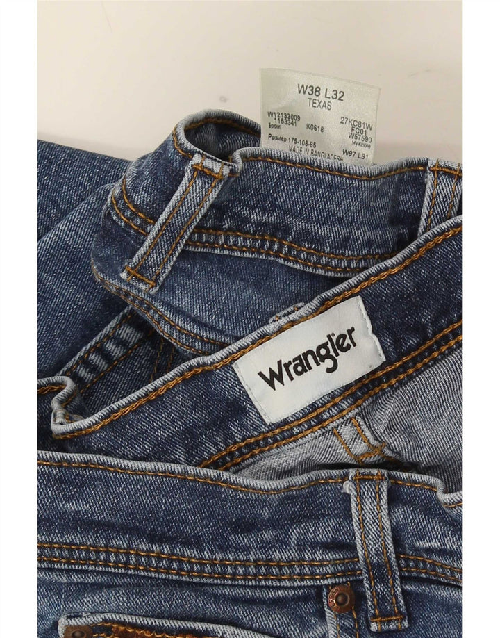 Wrangler Ανδρικό Texas Straight Jeans W38 L32 Μπλε βαμβακερό