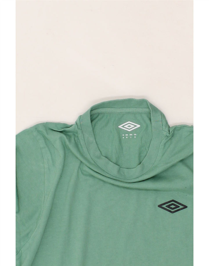 UMBRO Mens T-Shirt Top Medium Green Cotton Vintage Umbro and Second-Hand Umbro from Messina Hembry 