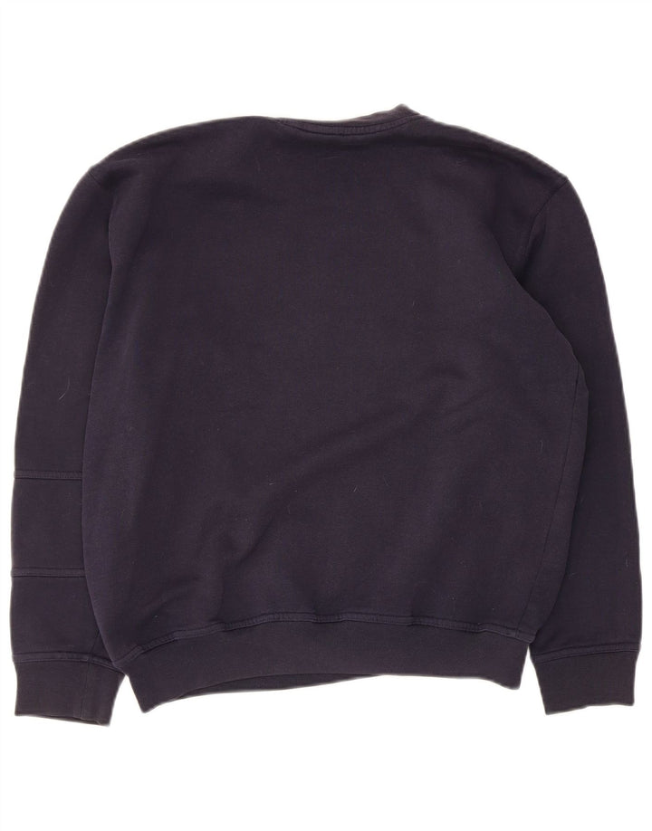 Ellesse Γυναικείο γραφικό υπερμεγέθη φούτερ Jumper UK 10 Small Navy Blue