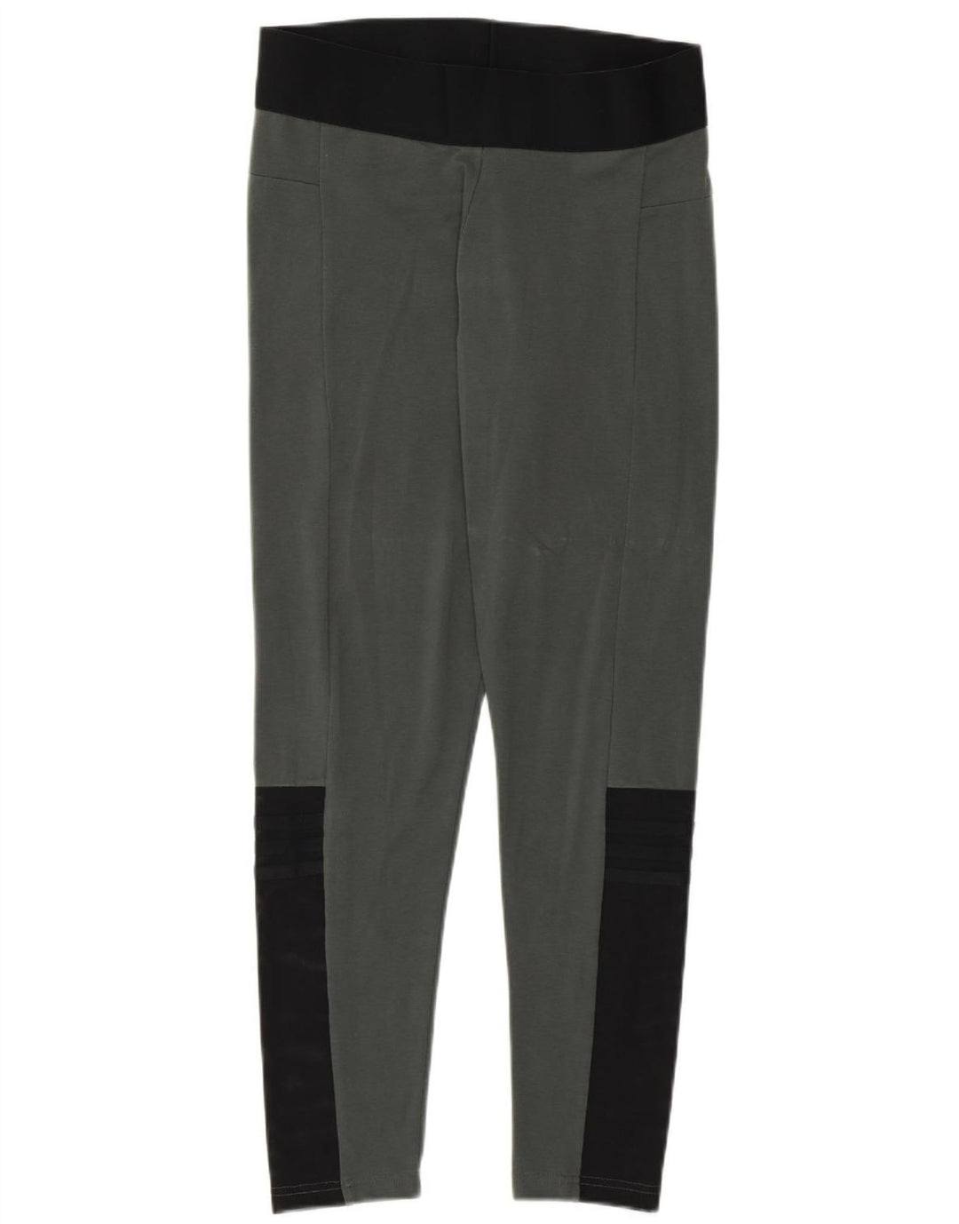 Γυναικείο κολάν Adidas UK 12/14 Βαμβακερό μεσαίο γκρι χρώμα