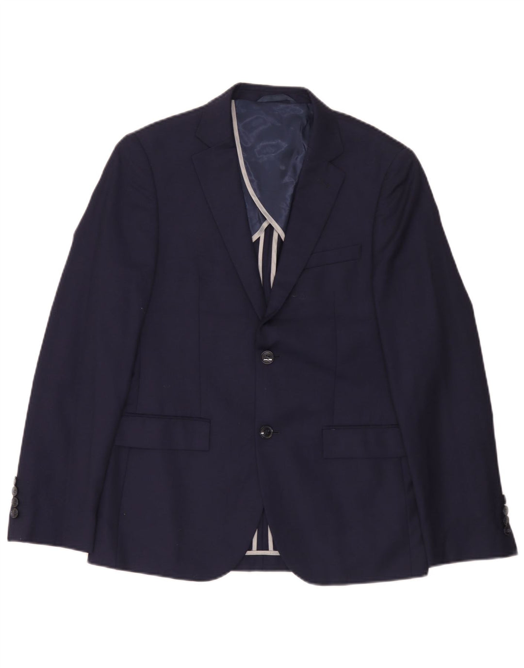 Dkny Ανδρικό σακάκι σακάκι με 2 κουμπιά UK 38 Medium Navy Blue Wool