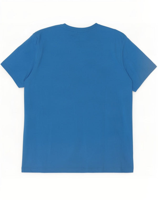 Kappa Mens Graphic T-Shirt Top 2XL Blue Cotton