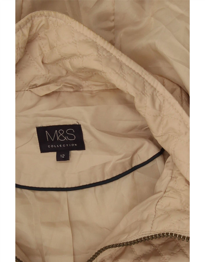 Marks & Spencer Γυναικείο Καπιτονέ μπουφάν με κουκούλα UK 12 Medium Beige