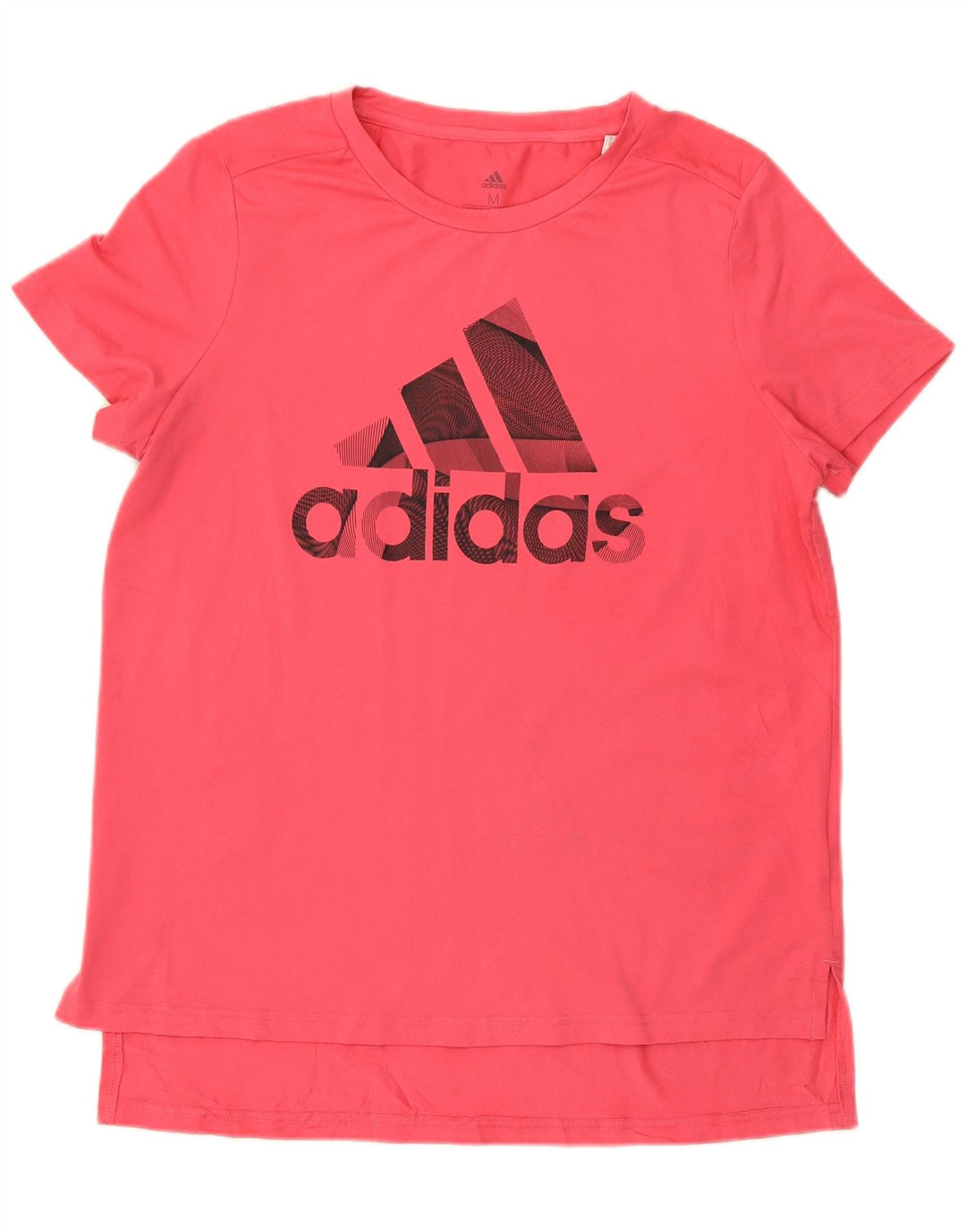 Γυναικείο γραφικό μπλουζάκι Adidas Top UK 12/14 Medium Pink Polyester