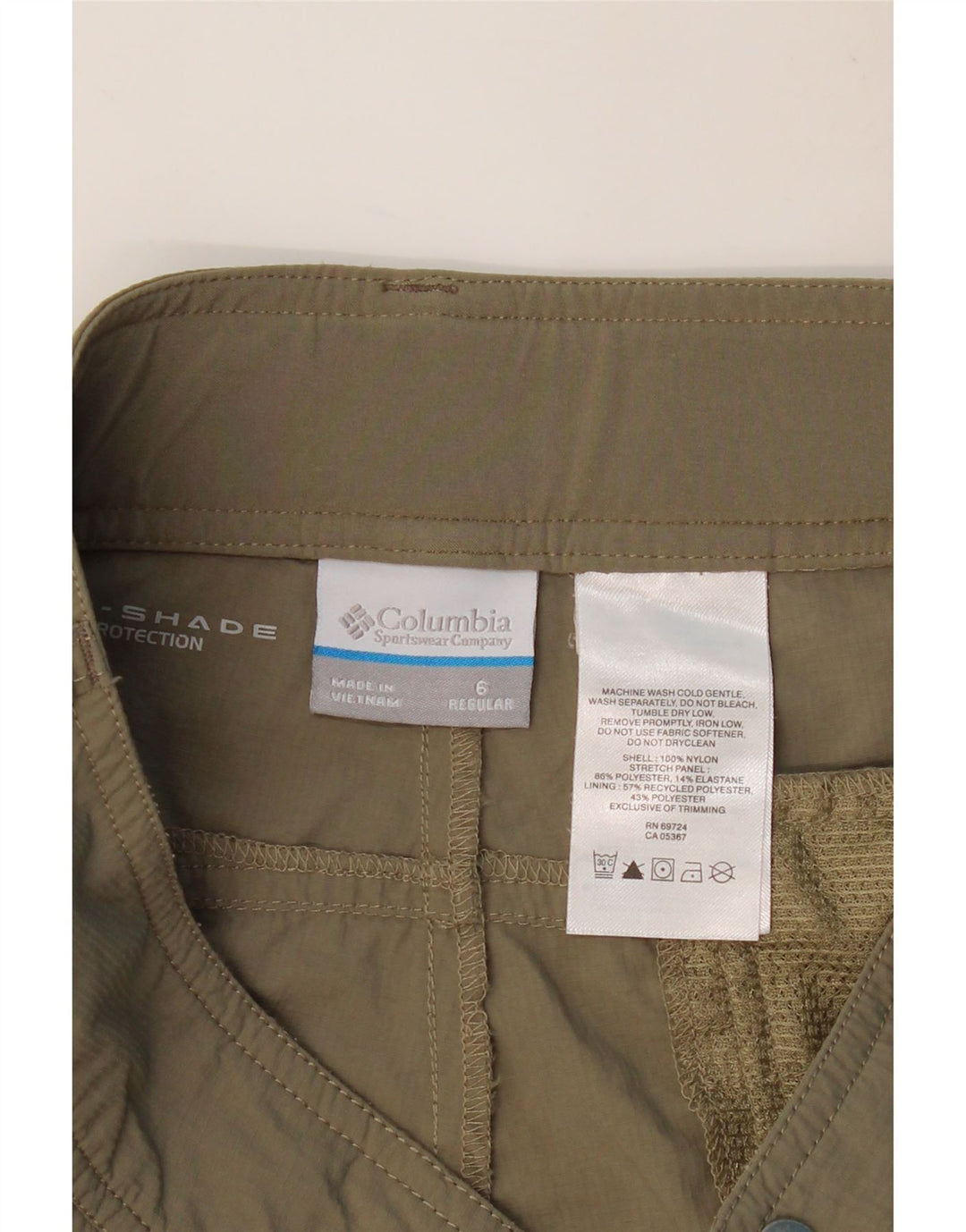 COLUMBIA Γυναικείο Regular Cargo Παντελόνι US 6 Medium W32 L32 Khaki