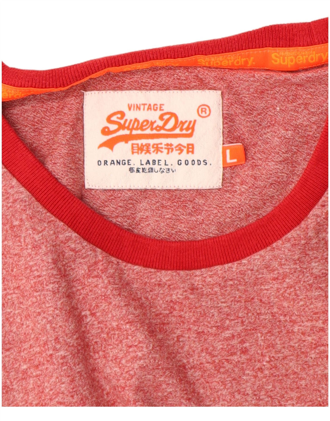 Ανδρικό γραφικό μπλουζάκι Superdry Top Large Red Flecked