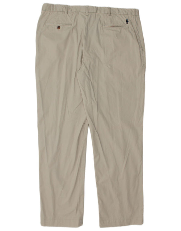 Polo Ralph Lauren Ανδρικό ίσιο παντελόνι Chino W38 L32 από λευκό βαμβακερό