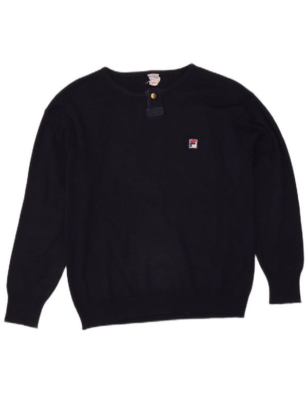 Ανδρικό πουλόβερ FILA Boat Neck Jumper Small Navy Blue