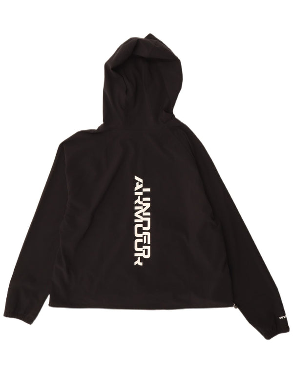 Under Armour Γυναικείο Hoodie Jumper με φερμουάρ UK 18 XL μαύρο πολυεστέρα