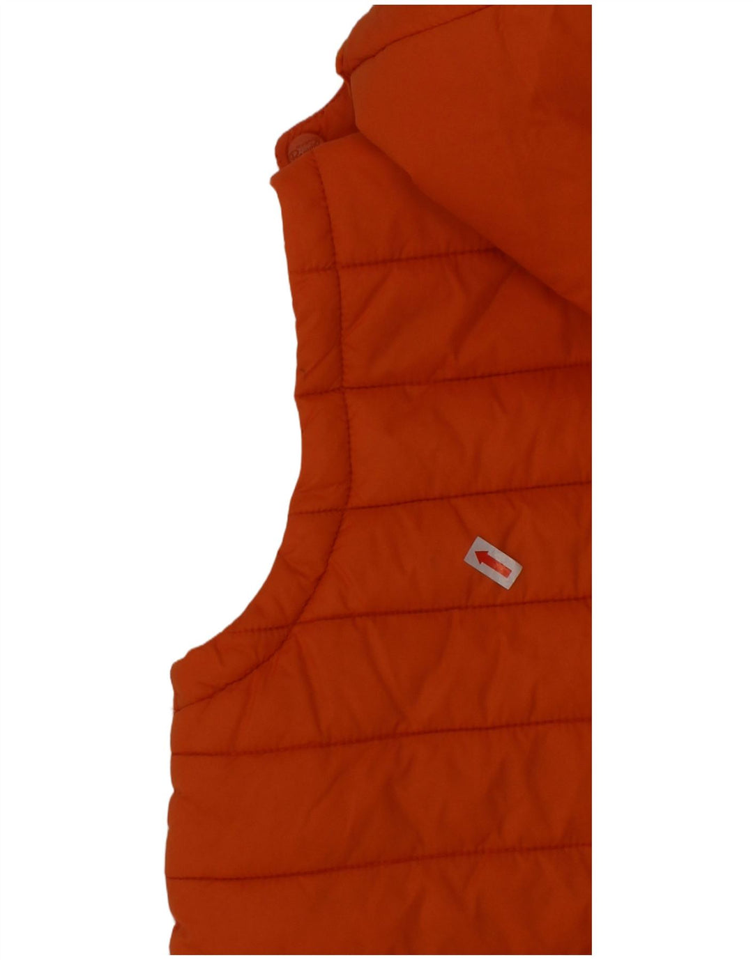 PENGUIN Boys Hooded Gilet Gilet 8-9 Years Orange Polyester