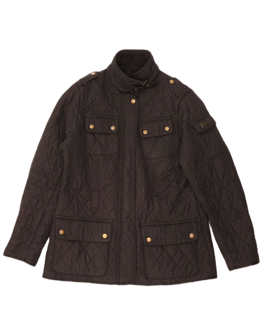 Barbour Γυναικείο Military Quilted Jacket UK 14 Large Black Polyester