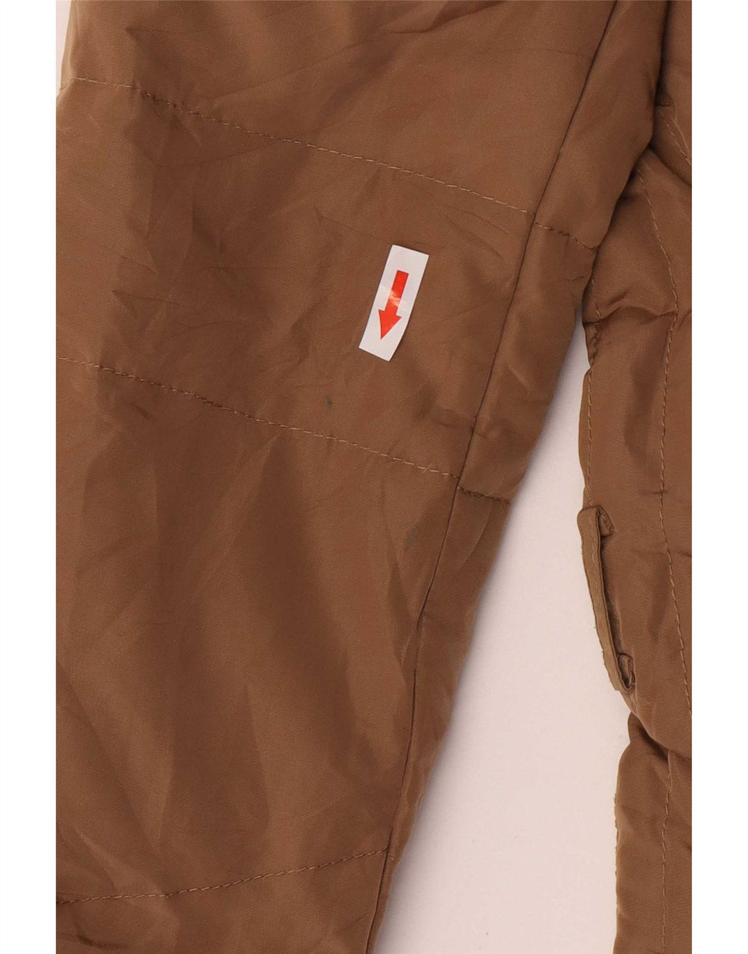 Zara Γυναικείο μπουφάν με κουκούλα UK 14 Medium Beige Polyester