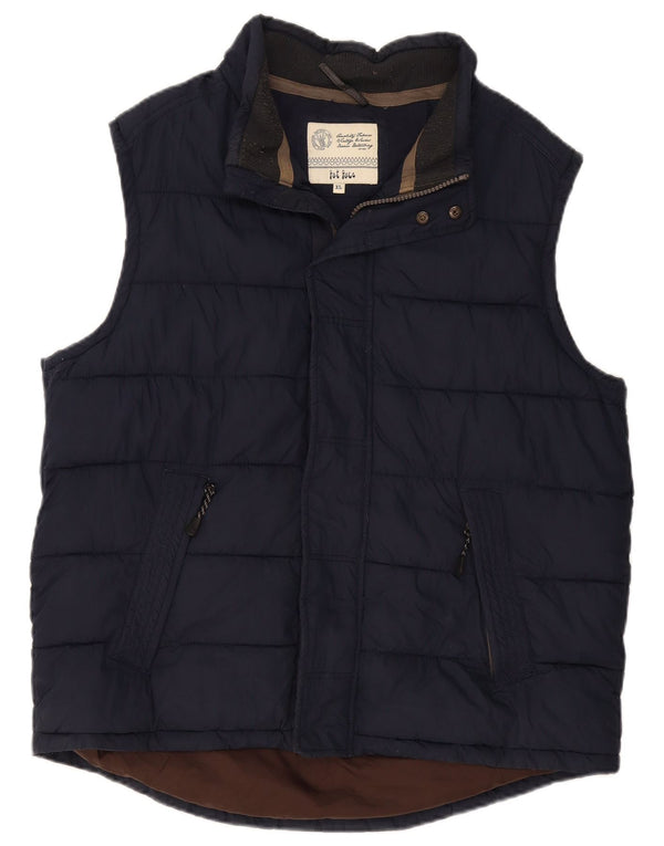 Fat Face Ανδρικό Gilet UK 42 XL Navy Blue Cotton
