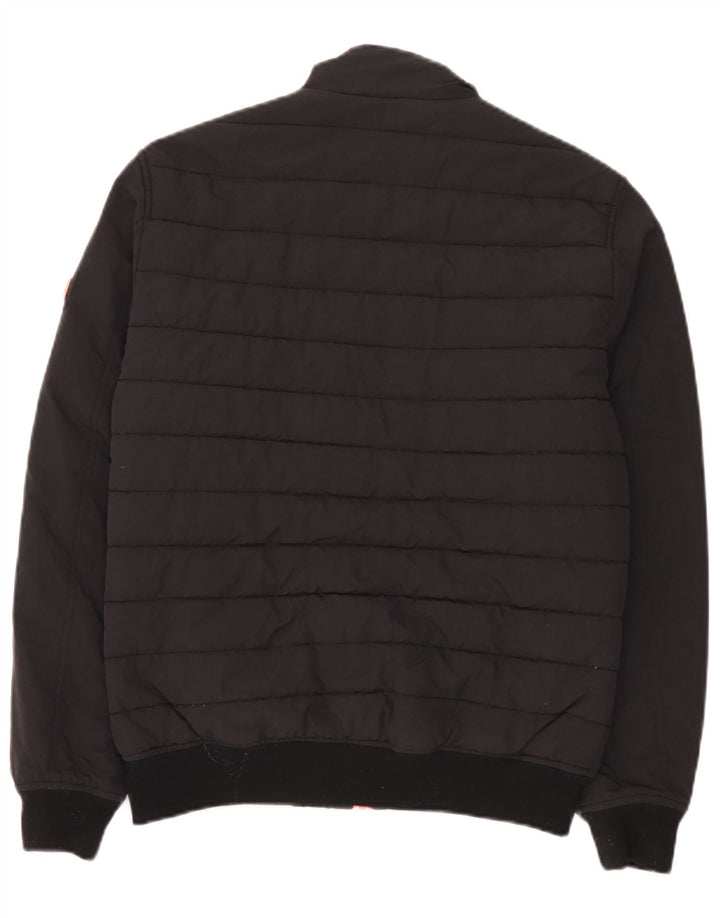 Ανδρικό μπουφάν με επένδυση Superdry UK 38 Medium Black Nylon