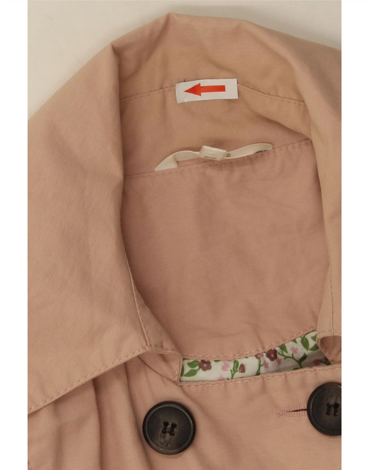 Marks & Spencer Γυναικεία καμπαρντίνα UK 10 Small Pink Cotton