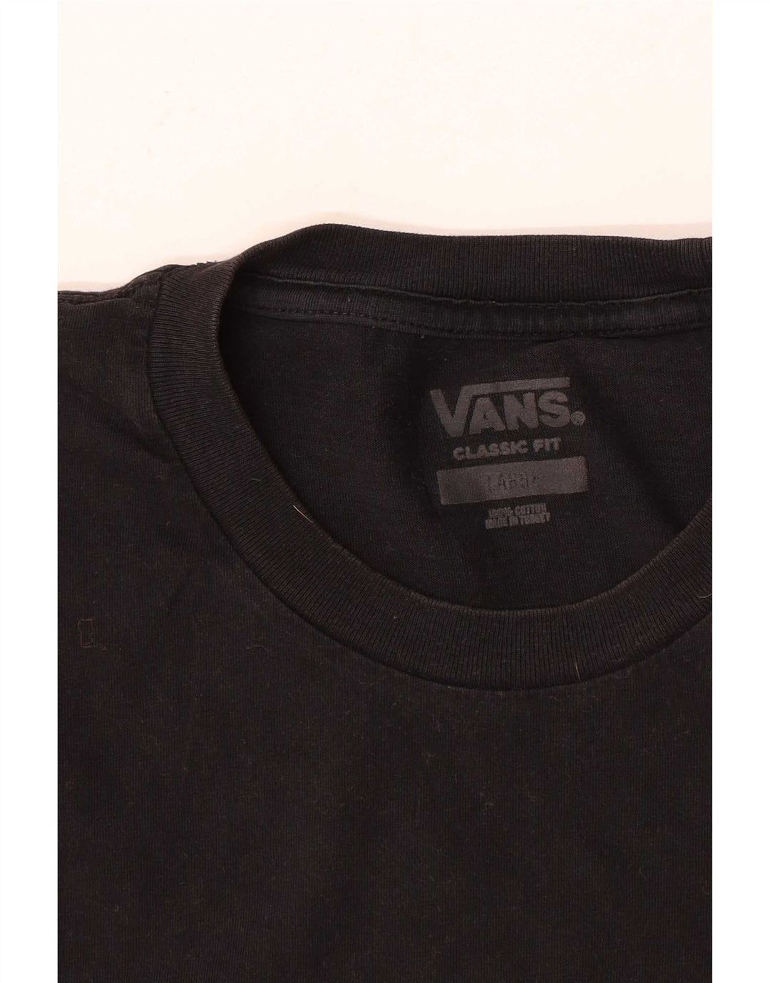 Ανδρικό T-Shirt Vans Classic Fit Top μεγάλο μαύρο βαμβακερό