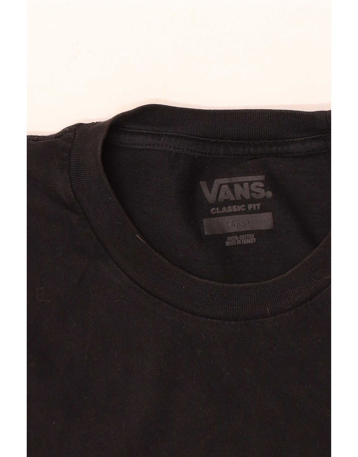 Ανδρικό T-Shirt Vans Classic Fit Top μεγάλο μαύρο βαμβακερό