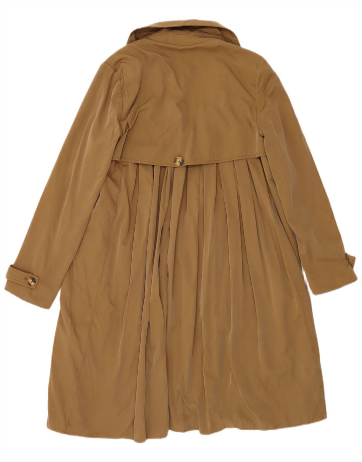Vintage γυναικεία ανοιχτή καμπαρντίνα UK 10 Small Brown