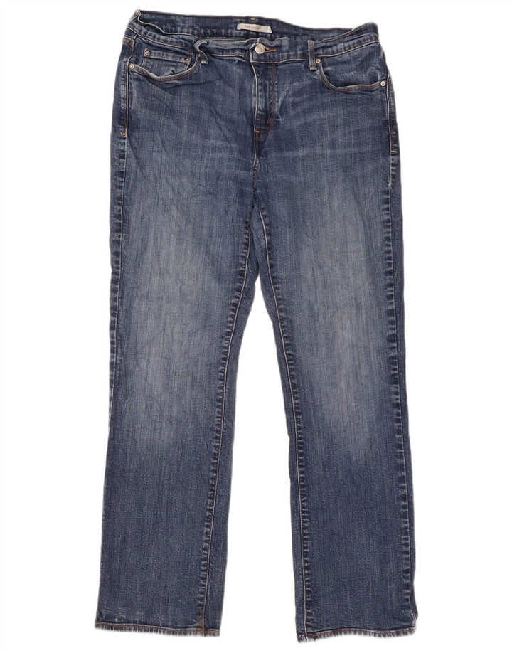 Levi's Womens 505 Straight Jeans W31 L29 Blue Cotton