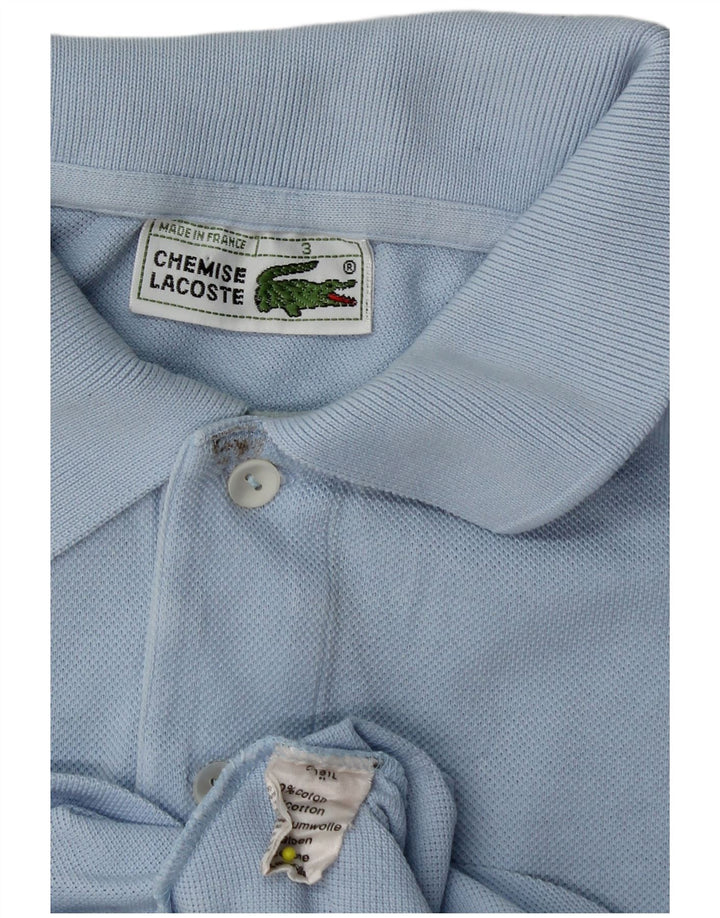 Ανδρικό μπλουζάκι πόλο Lacoste, μέγεθος 3, μικρό μπλε βαμβακερό