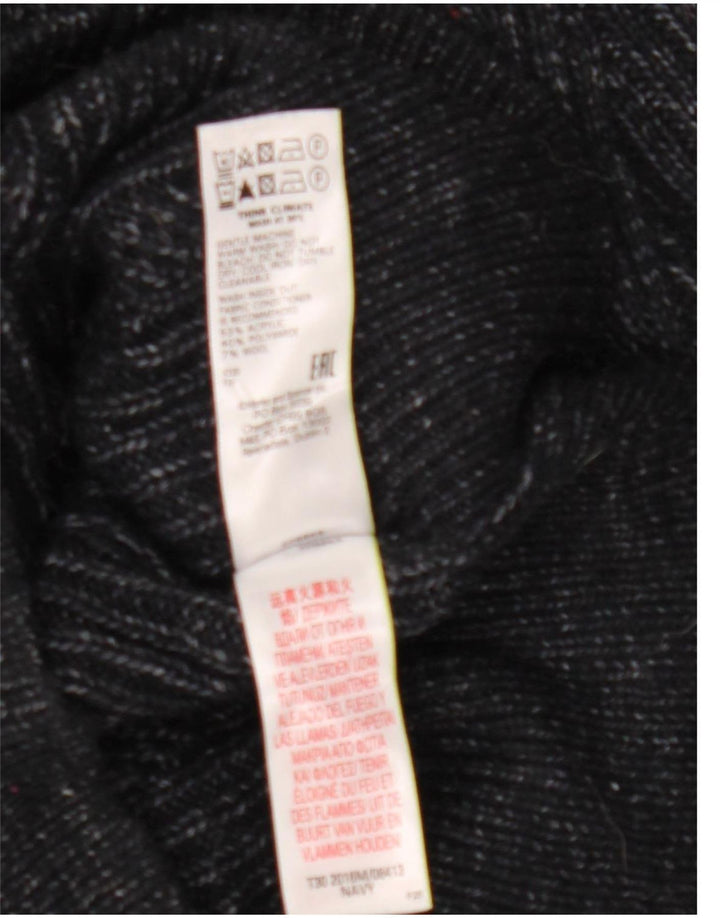 Marks & Spencer Ανδρικό πουλόβερ με ρολό λαιμόκοψη με μεσαίο μπλέ μπλέ