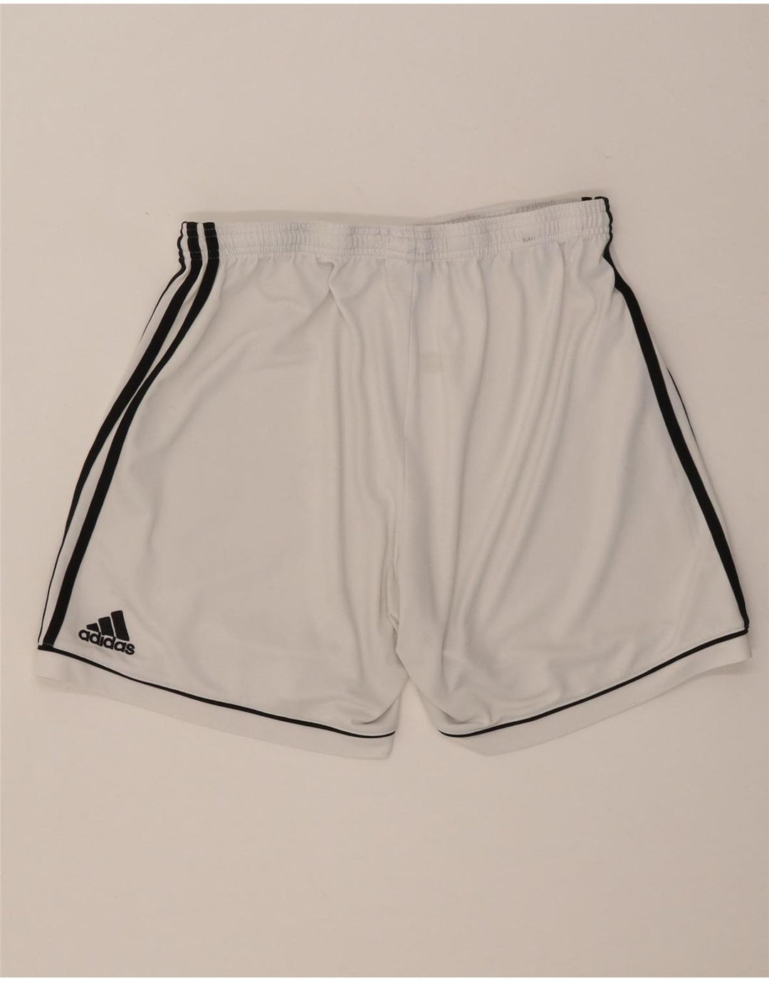 Ανδρικό αθλητικό σορτς Adidas μεγάλο λευκό πολυεστέρα