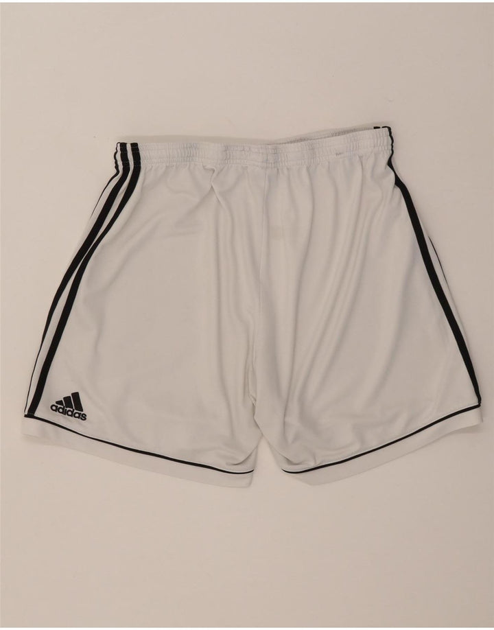Ανδρικό αθλητικό σορτς Adidas μεγάλο λευκό πολυεστέρα