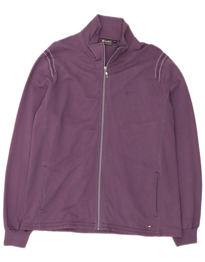 Γυναικεία αθλητική φόρμα Lotto Top Jacket 3XL Μωβ Βαμβακερό