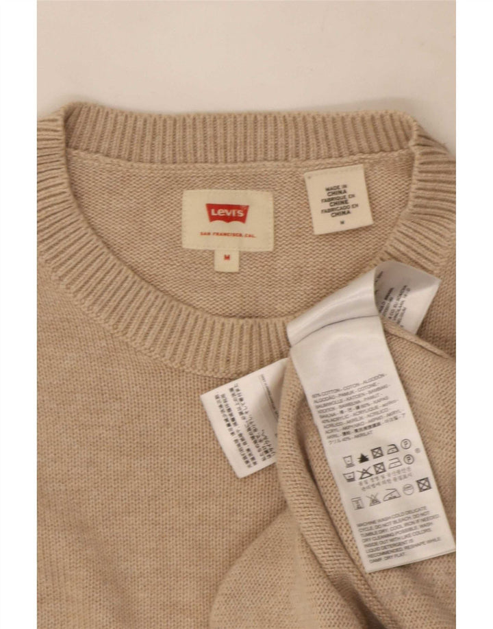 Ανδρικό πουλόβερ Levi's Crew Neck Jumper Μεσαίο βαμβακερό μπεζ
