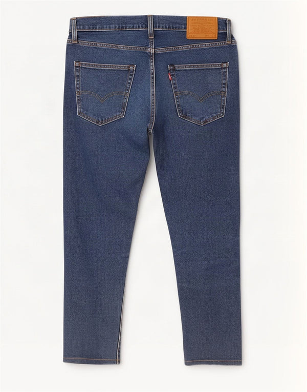 Levi's Mens 512 Crop Tapered Slim Jeans W33 L26 Blue Cotton