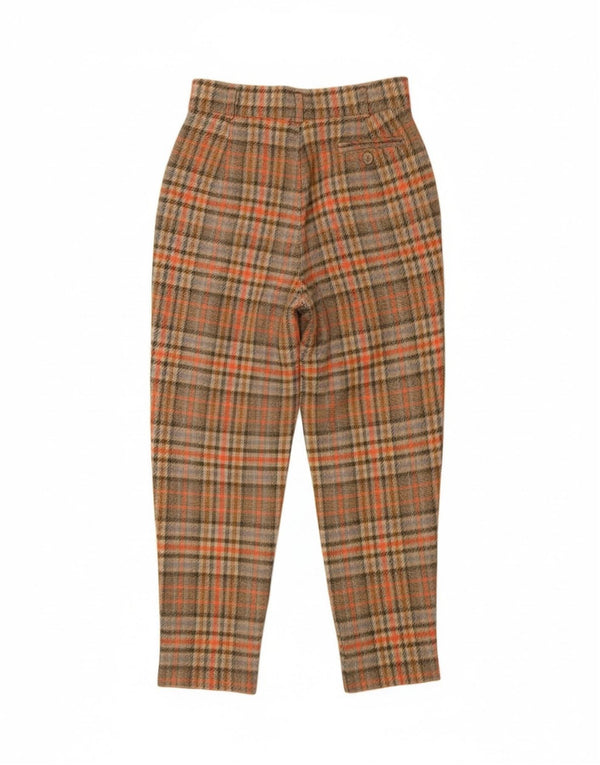 Vintage γυναικείο ψηλόμεσο παντελόνι Chino IT 42 Medium W26 L26 Πολύχρωμο