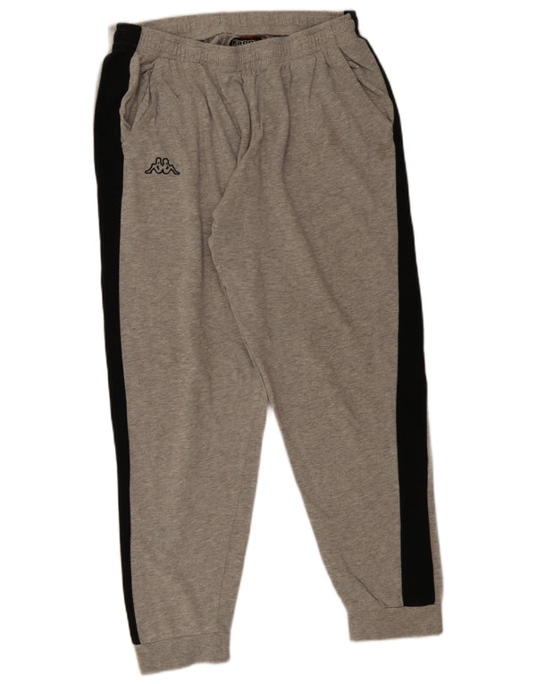 Ανδρική φόρμα Kappa Παντελόνι Joggers 2XL Γκρι Colourblock Βαμβακερό